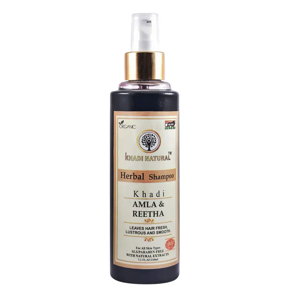 Khadi Natural Herbal Shampoo,  210 ml  Amla & Reetha