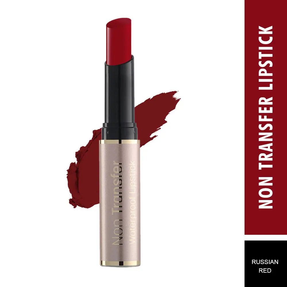 Swiss Beauty Non Trasfer Lipstick - Russian-Red (3 g)