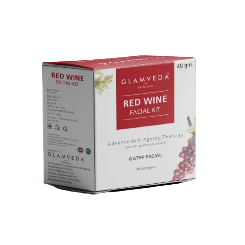 Glamveda Red Wine Advance Anti Ageing Facial Kit