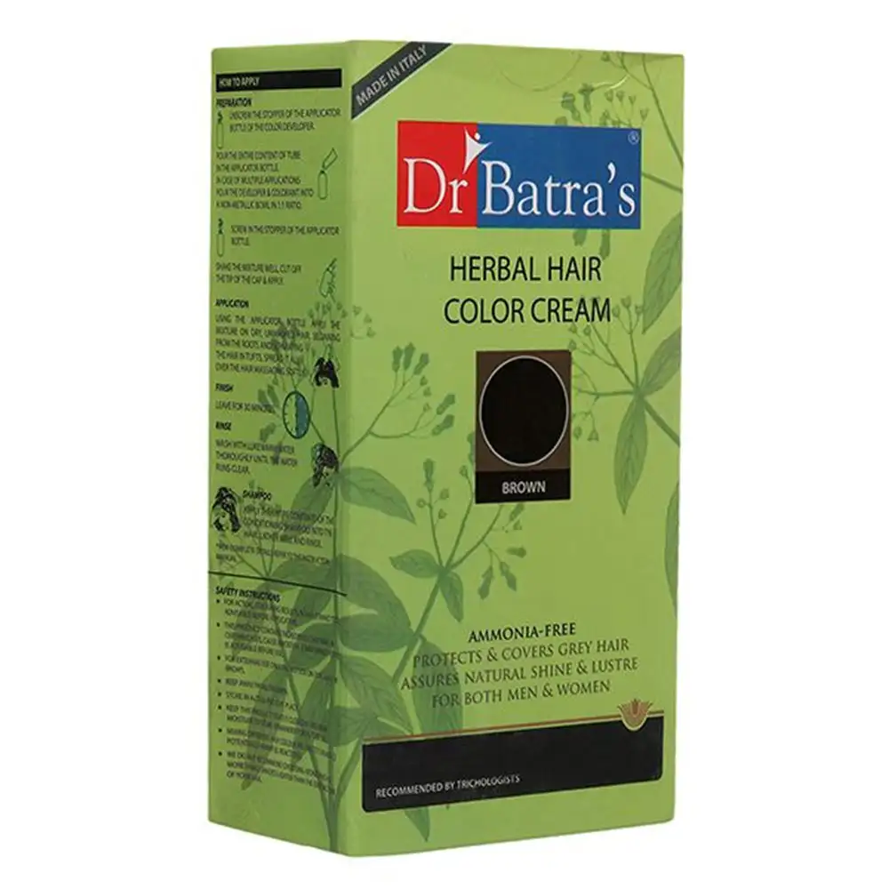 Dr Batra's Herbal Hair Color Cream,  60 ml  Brown