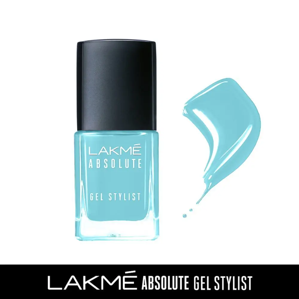 Lakme Absolute Gel Stylist Nail Color, 95 Snow Cone, 12ml