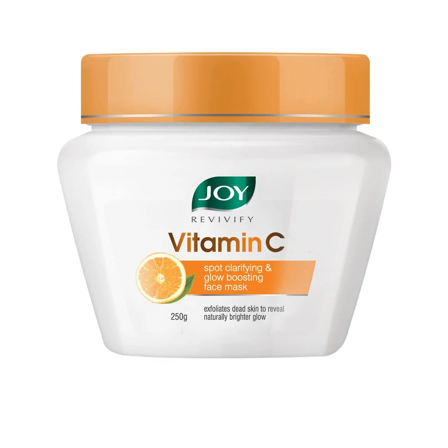 Joy Revivify Vitamin C Face Mask | Spot Clarifying & Glow Boosting Mask | With Grapefruit, Tomato, Glycolic, Agran Oil, Calendula & Chamomile | Skin Brightening Vitamin C Face Pack | 250g