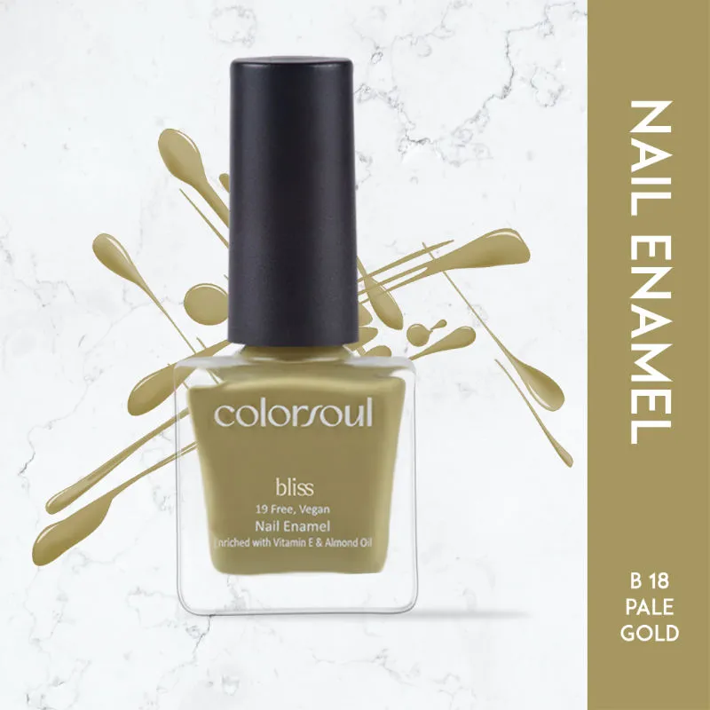 ColorSoul Bliss Nail Enamel - Pale Gold