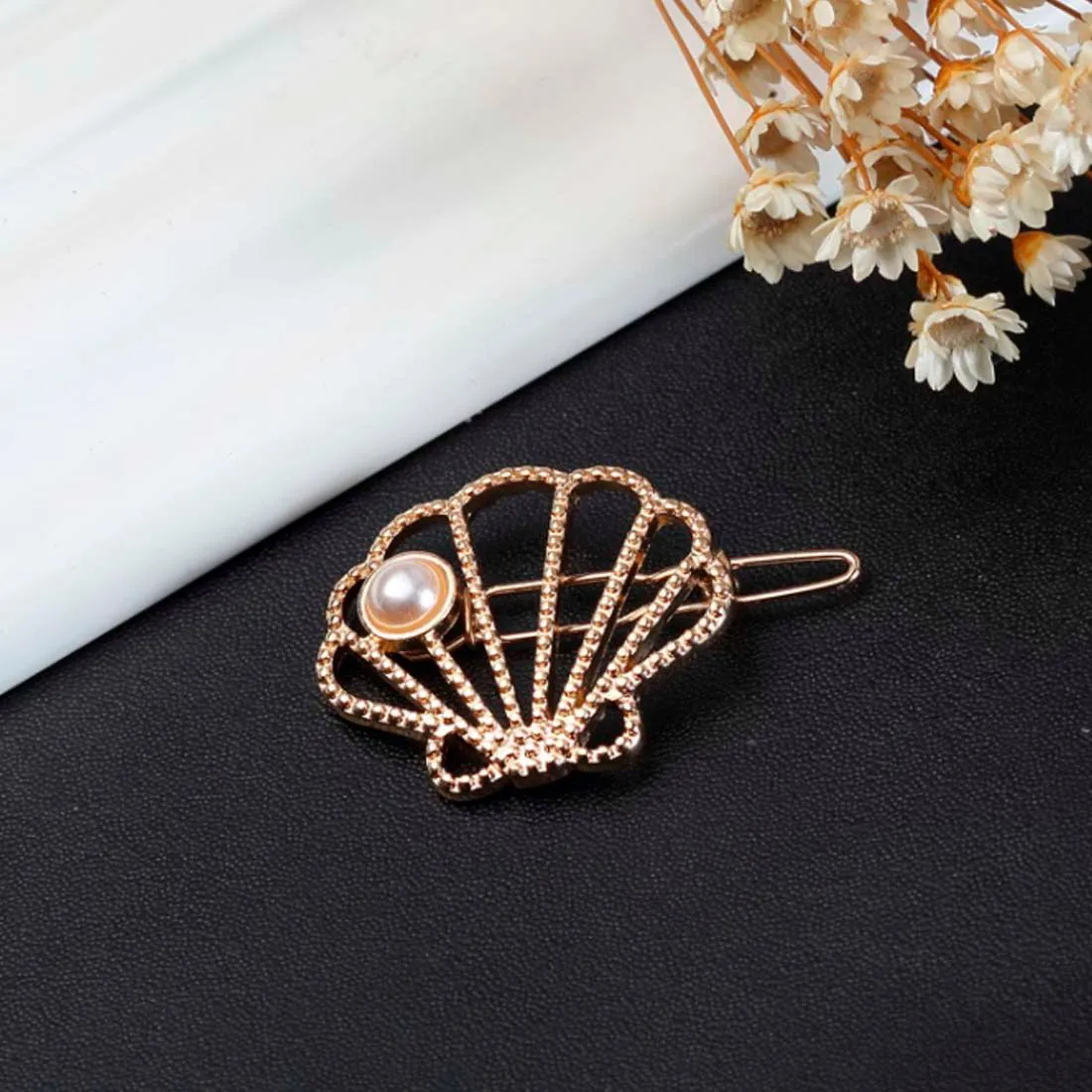 Ferosh Gold Shaded Shell Hairpin