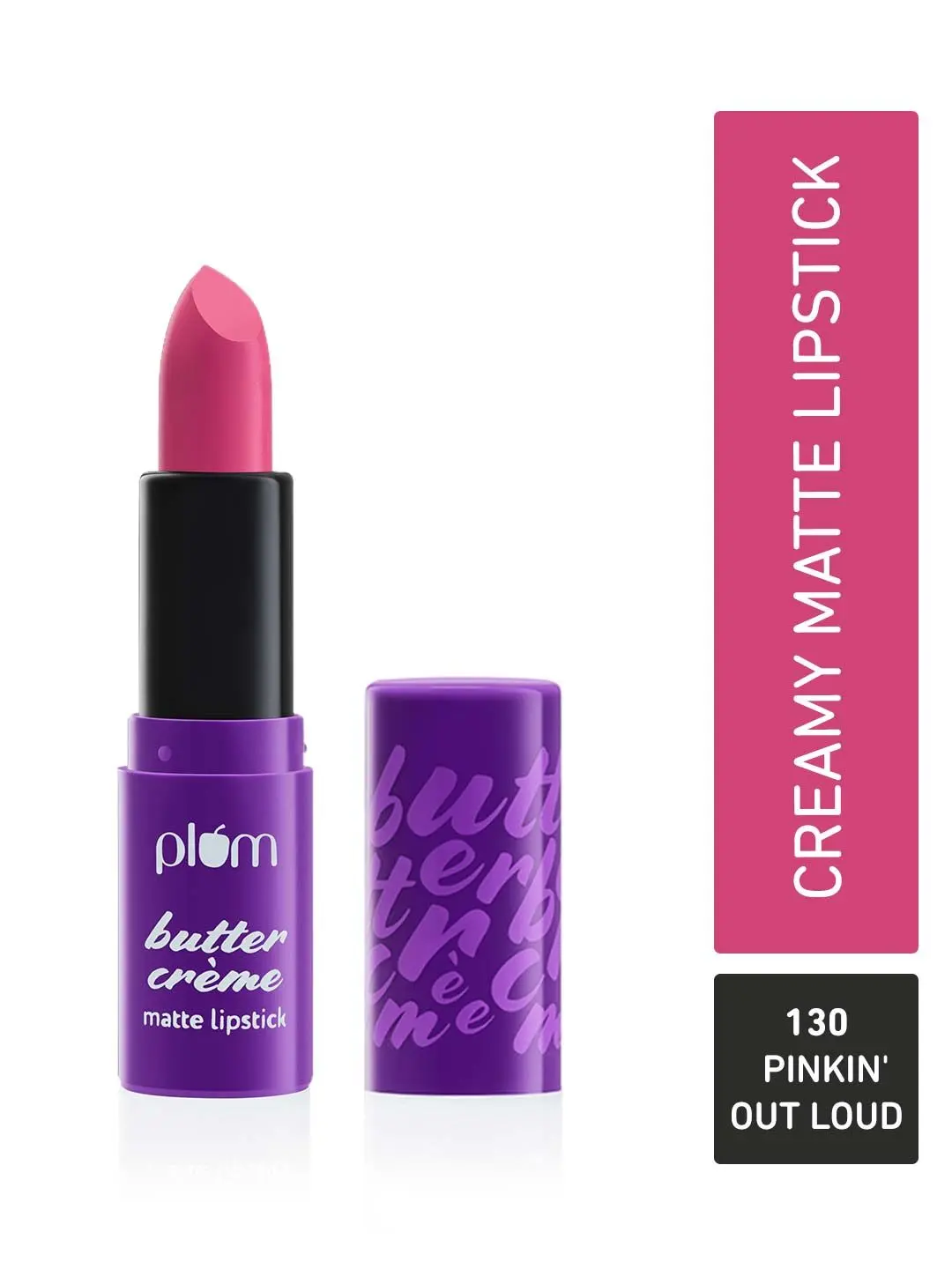 Plum Butter Creme Matte Lipstick | Creamy Matte Finish | Highly Pigmented | 130 Pinkin' Out Loud