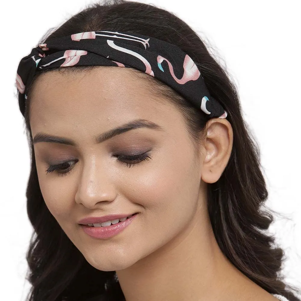 Ferosh Black Flamingo Hairband