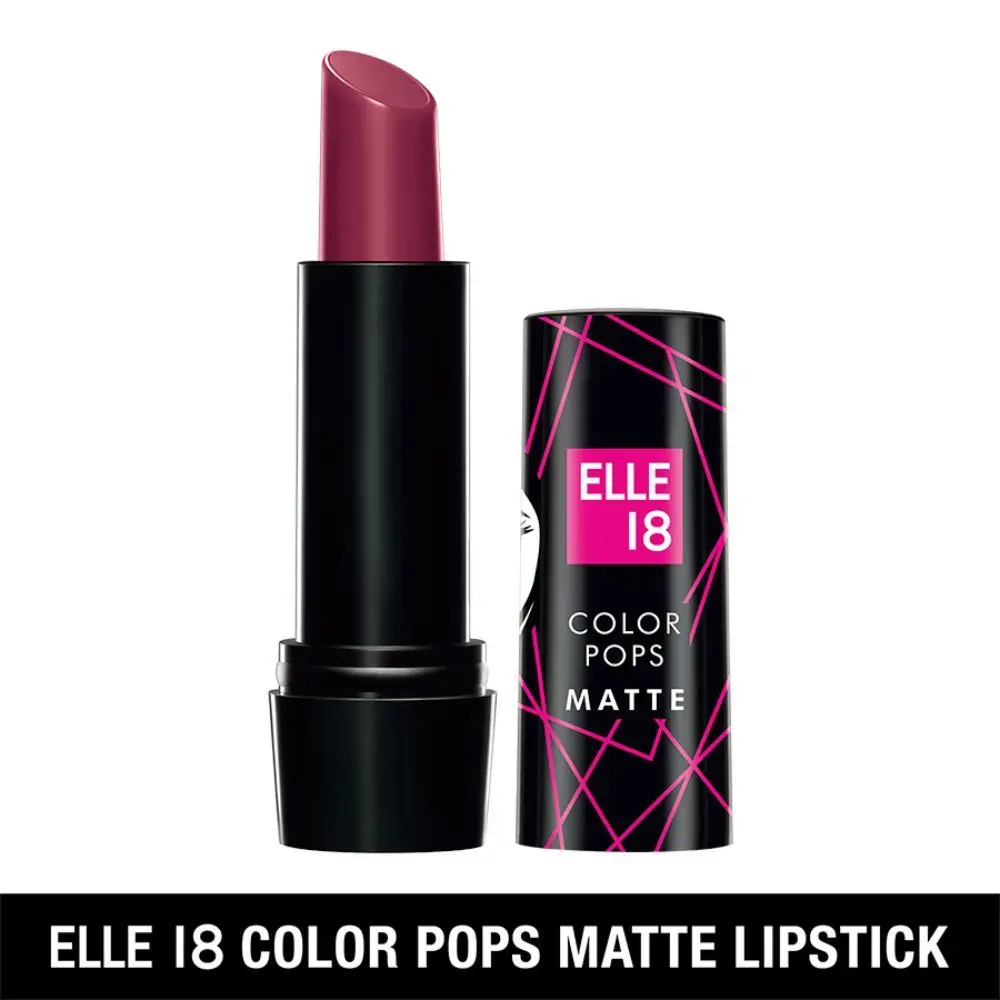 Elle 18 Color Pop Matte Lip Color, W11, Cherry Wine, 4.3 g