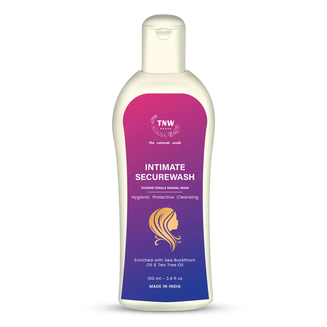 TNW - The Natural Wash Intimate Secure Wash With Tea Tree And Sea Buckthorn Oil (100 ml)