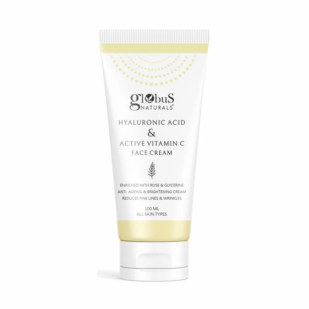 Globus Naturals Hyaluronic Acid & Active Vitamin C Face Cream