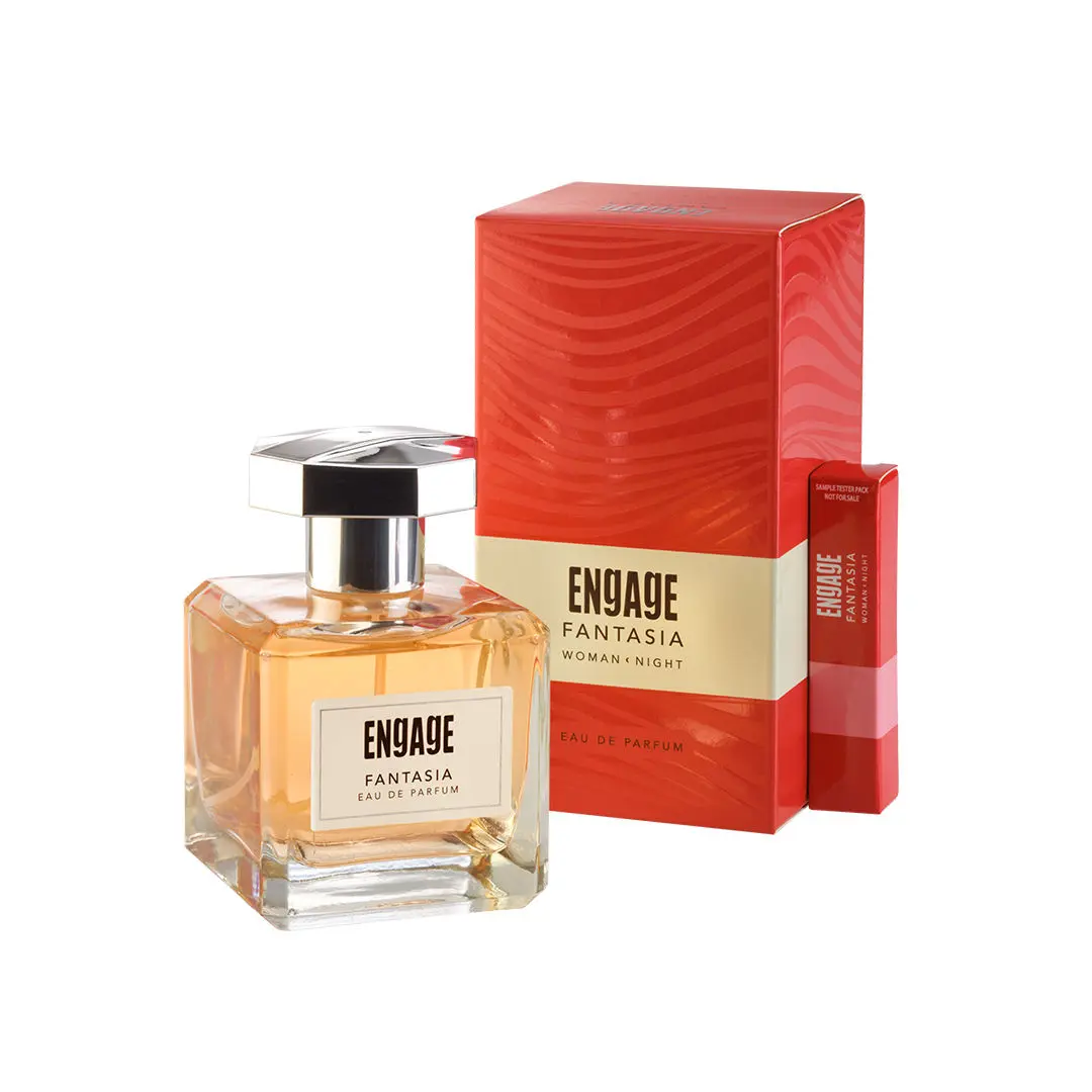 Engage Fantasia Perfume for Women, Long Lasting, Floral & Spicy,Ideal for Special Occasions, Perfect Gift for Women, Tester Free, 100+ 3ml