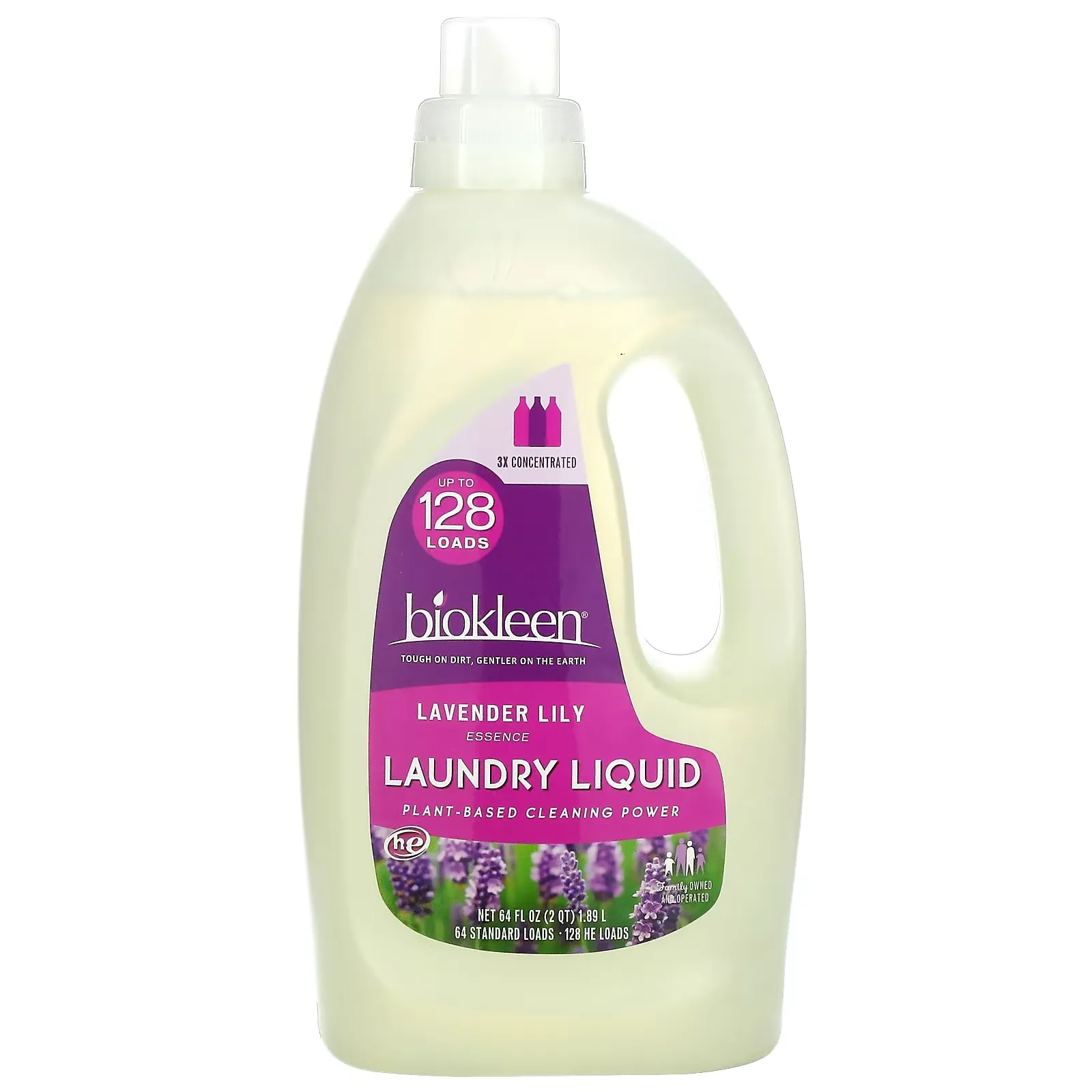 Laundry Liquid, Lavender Lily Essence, 64 fl oz (1.89 L)