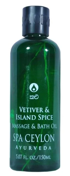 Spa Ceylon Luxury Ayurveda Vetiver & Island Spice Massage & Bath Oil