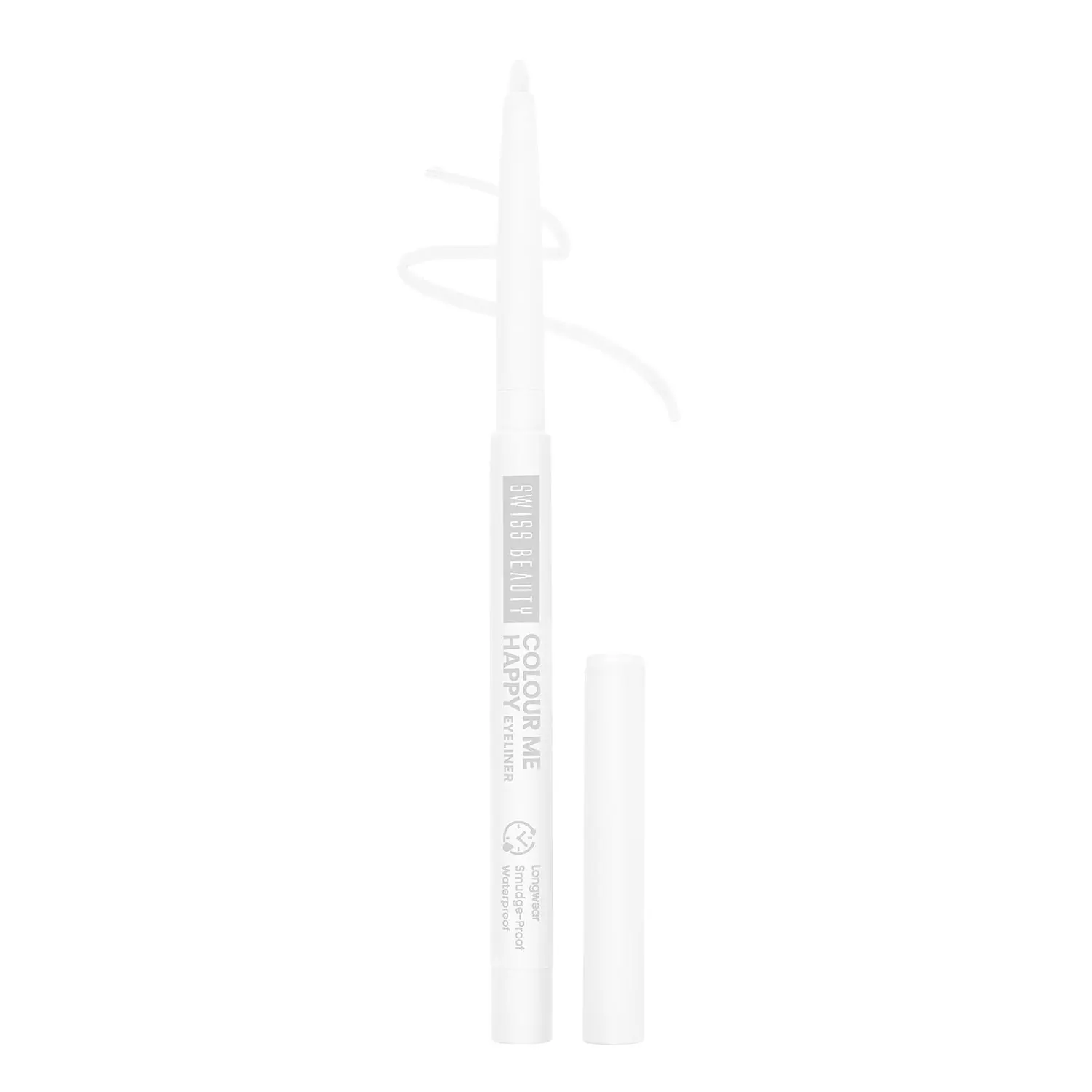 Swiss Beauty Colour Me Happy Eyeliner | Waterproof & Smudge-Proof | Long-Lasting |1-White lily 0.4 gm