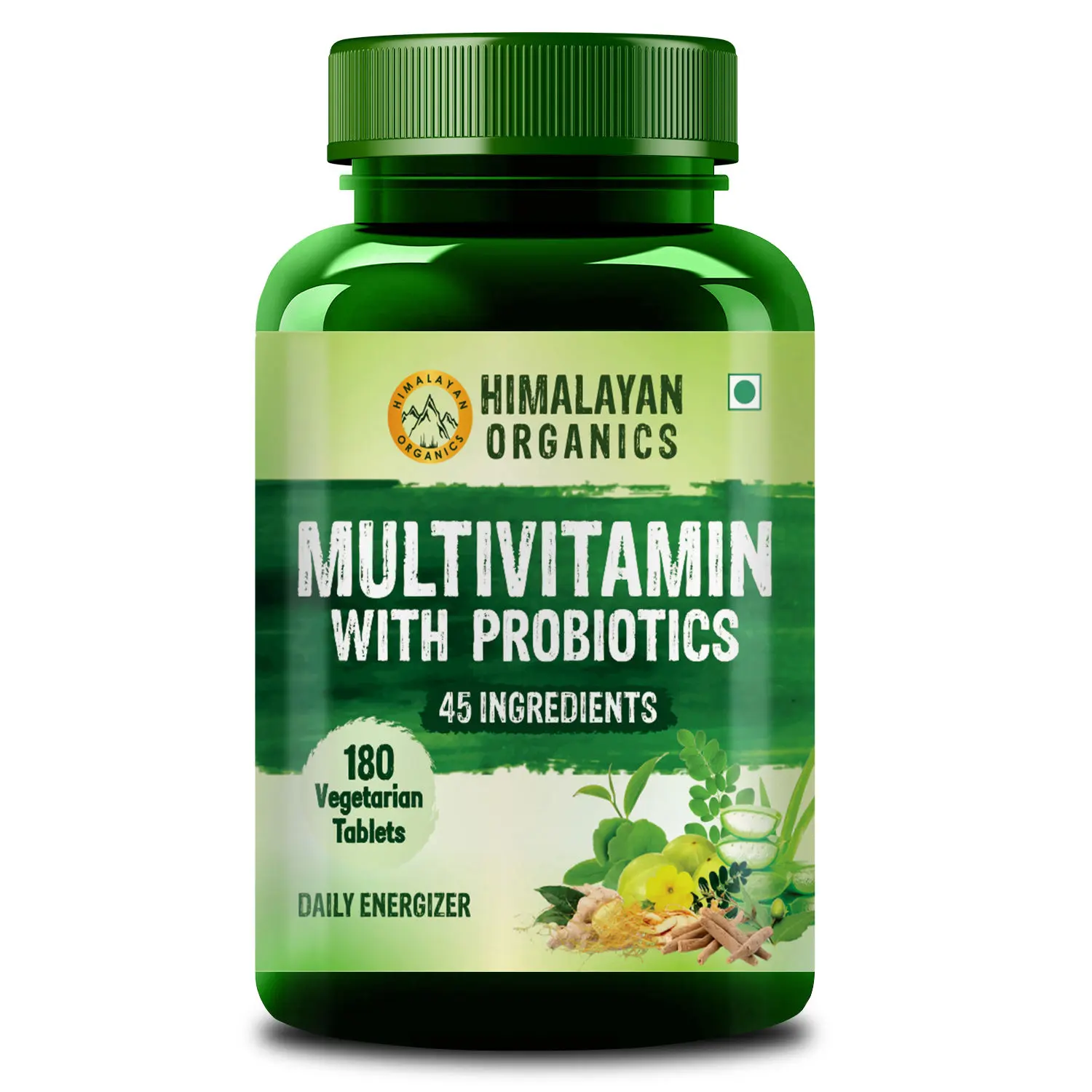 Himalayan Organics Multivitamin for men & women with 45 ingredients - 180 Tablets - with probiotics - Immunity, Energy, Metabolism, and Muscle Function