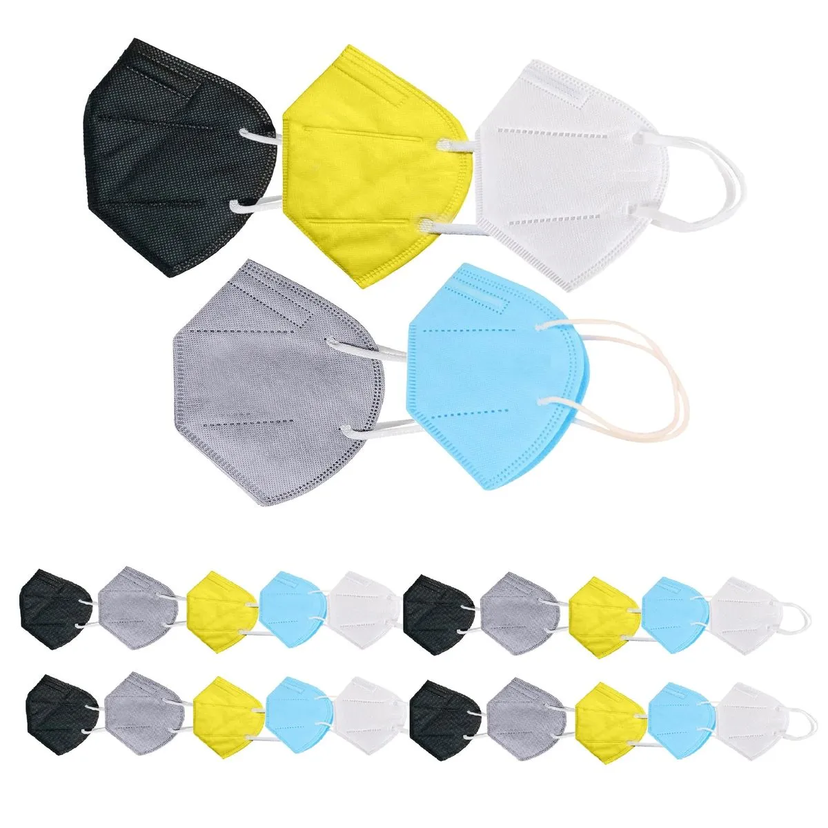 OOMPH Pack of 25 Kn95/N95 Anti-Pollution Reusable 5-Layer Mask