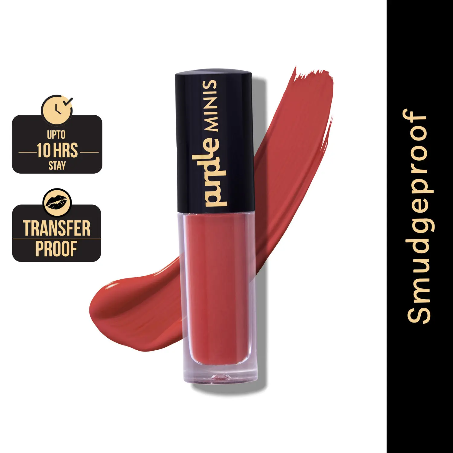 Purplle Ultra HD Matte Mini Liquid Lipstick, Red - My First Pay Check 30 | Highly Pigmented | Non-drying | Long Lasting | Easy Application | Water Resistant | Transferproof | Smudgeproof (1.6 ml)