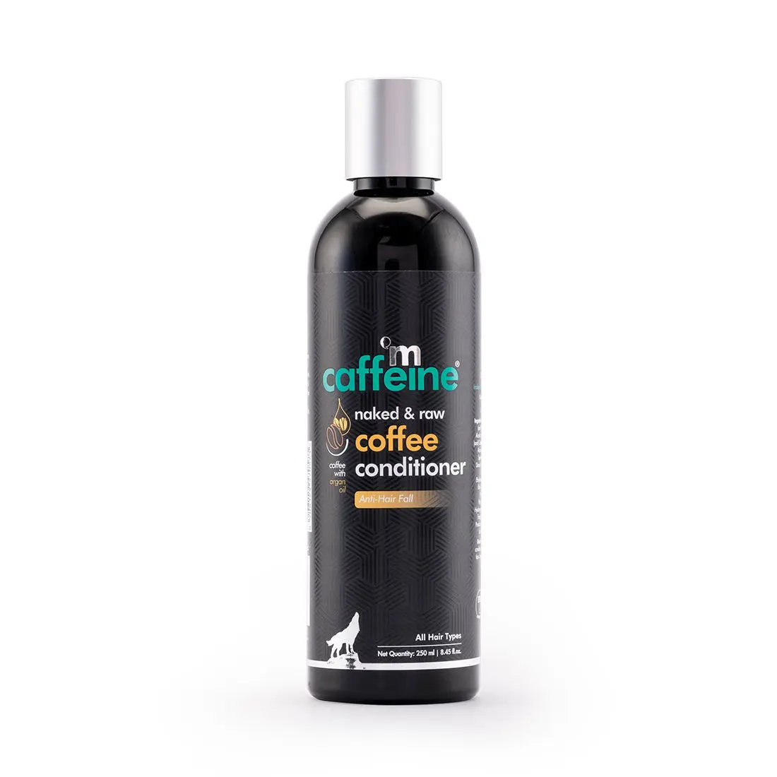 mCaffeine Anti-Hair Fall Coffee Conditioner (250ml) | With Pro-vitamin B5 and Argan Oil | Strengthens and Nourishes Hair Shafts | Sulphate and Silicone Free