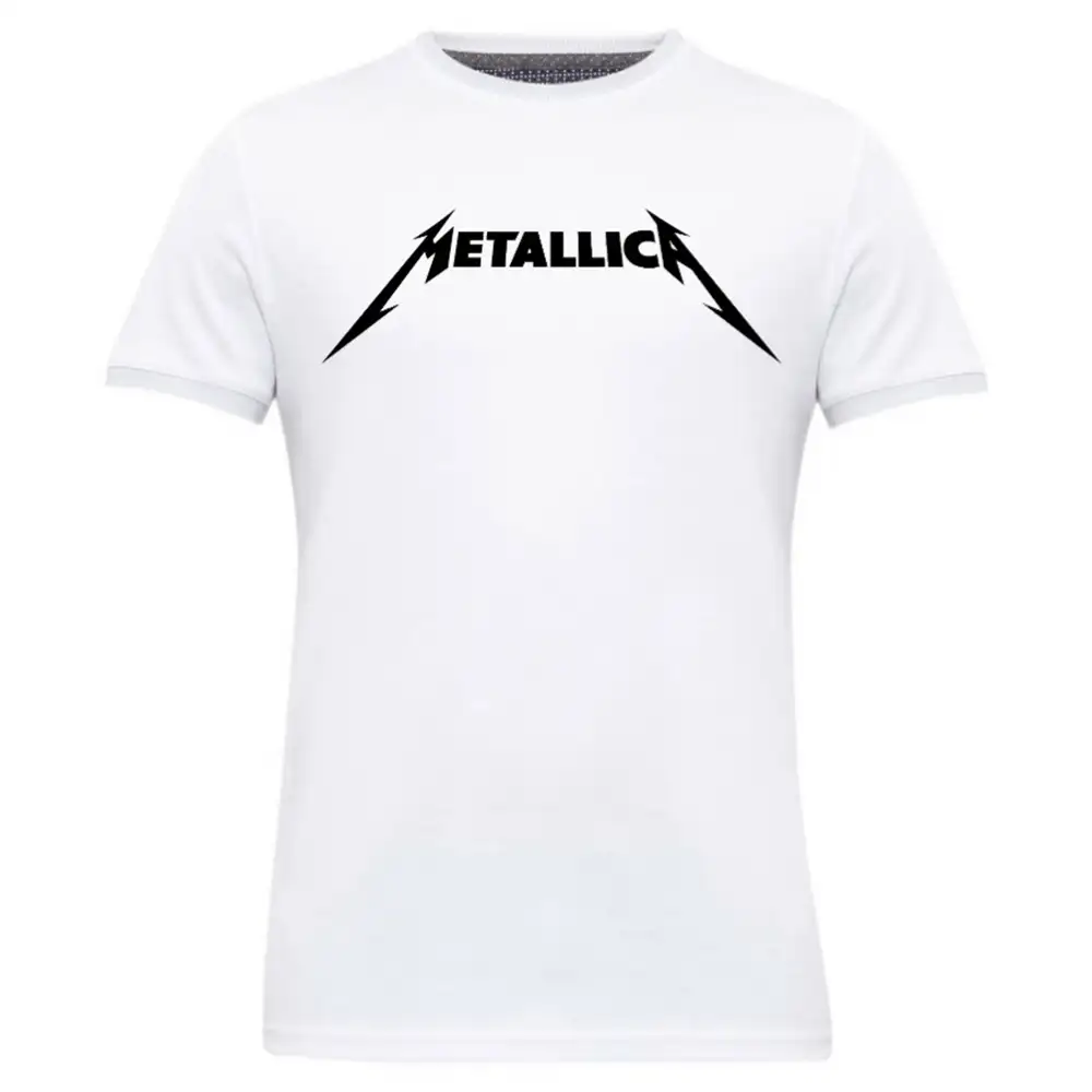 Gym Brute Metallica T Shirt,  White  XL