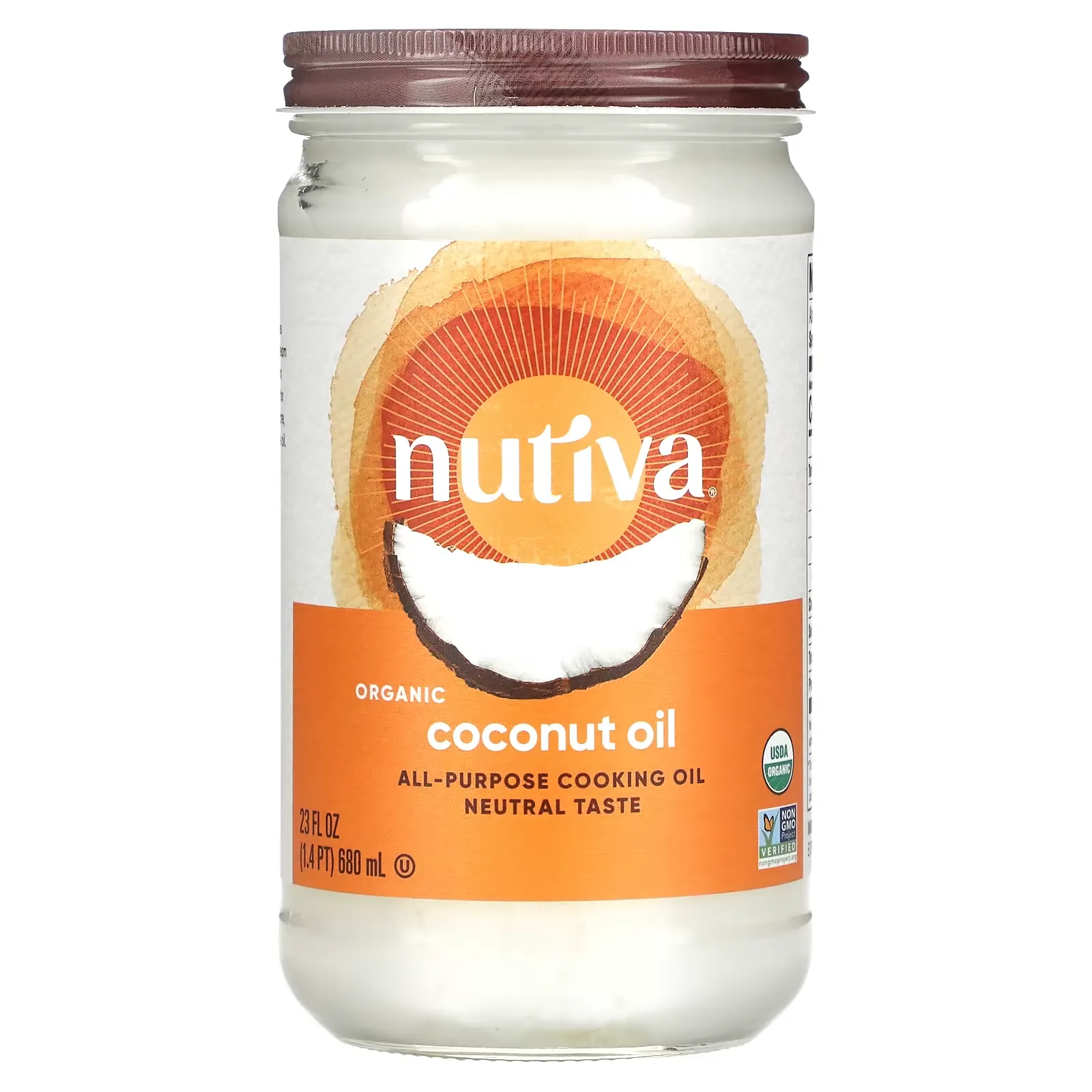 Organic Coconut Oil, 23 fl oz (680 ml)