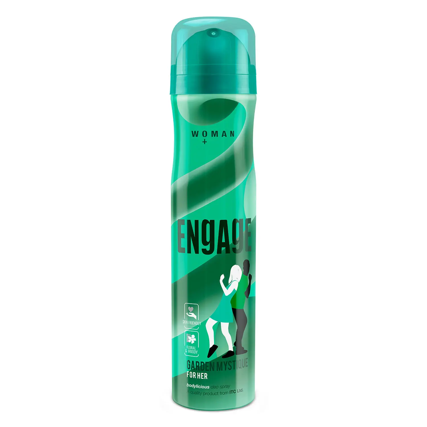 Engage Garden Mystique Deodorant for Women, FLORAL & WOODY, Skin Friendly, 150ml