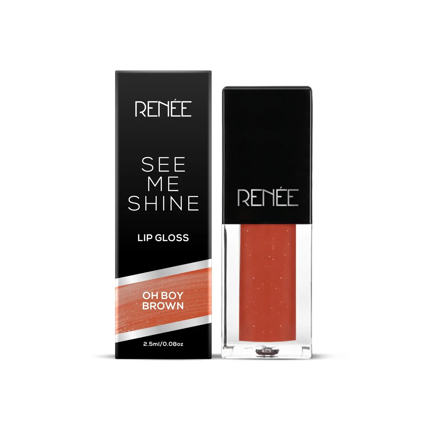 RENEE See Me Shine Lip Gloss Oh Boy Brown, 2.5ml