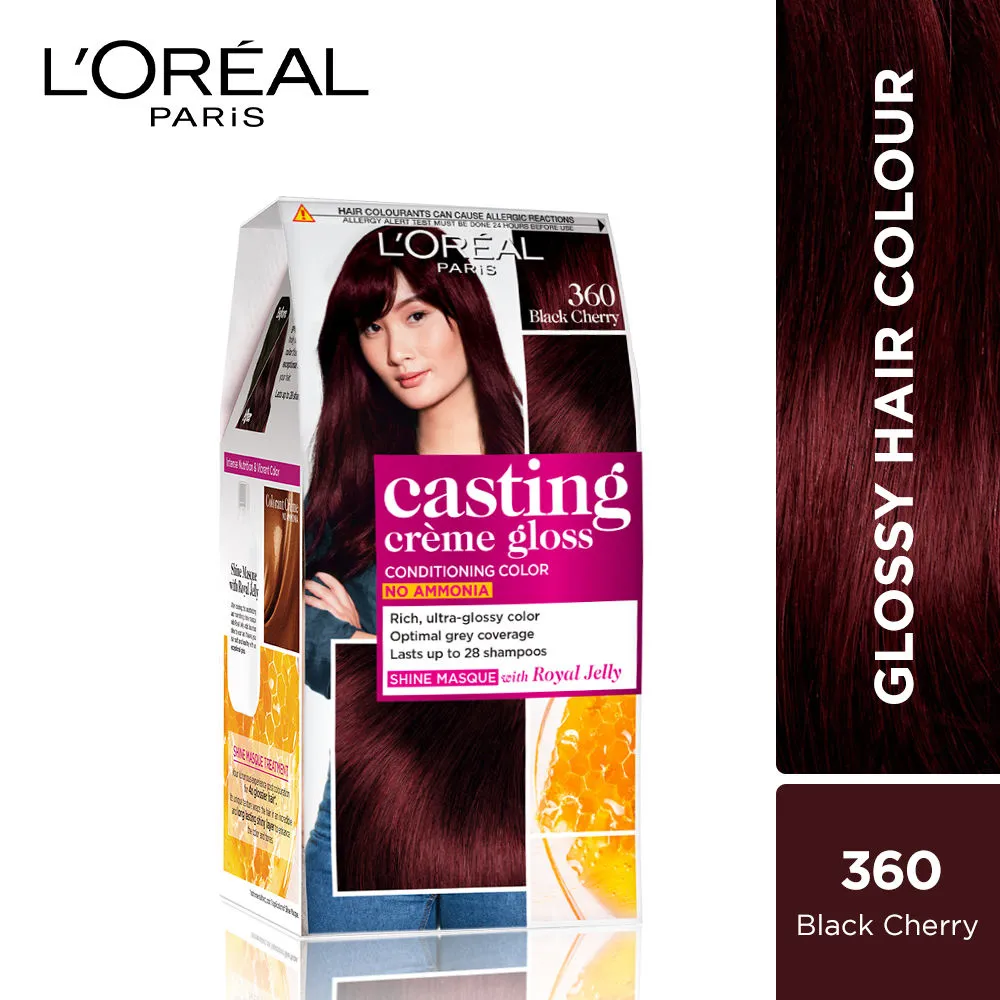 L'Oreal Paris Casting Creme Gloss Hair Color - 360 Black Cherry (Save Rs.80)