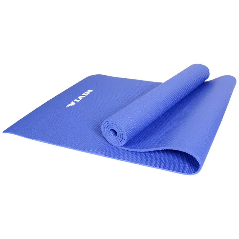 Nivia Yoga Mat PVC Single Layer,  Blue  6mm