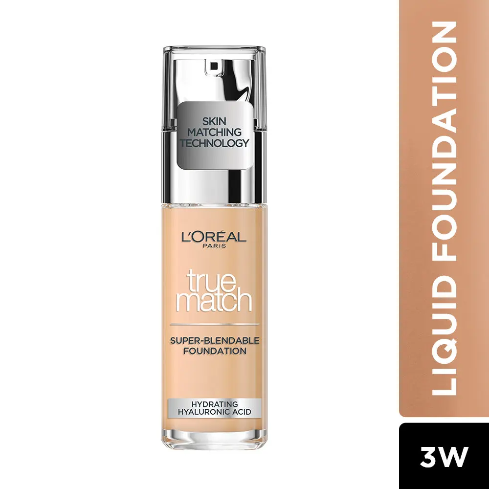 L'Oreal Paris True Match Super Blendable Liquid FoundationA Warm undertone 3.D/3.W 30ml