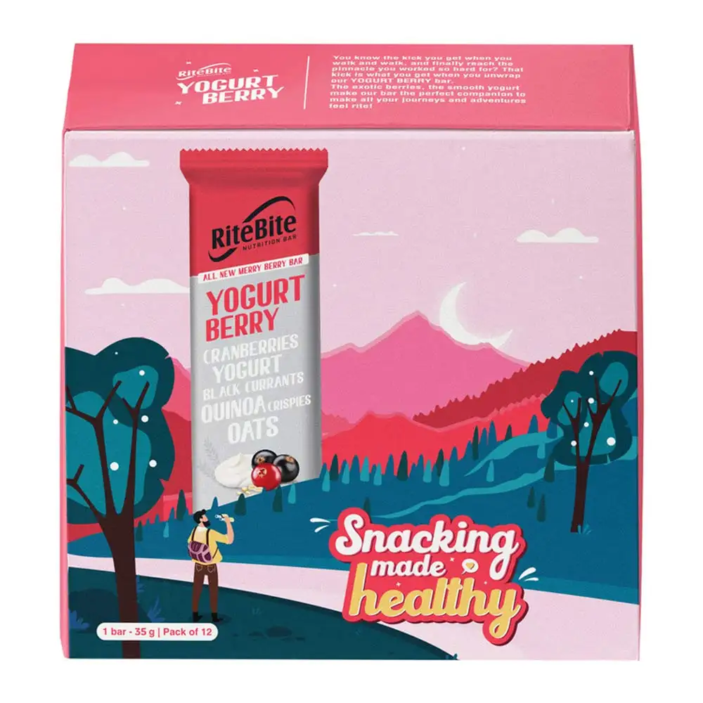 RiteBite Nutrition Bar,  12 bar(s)  Yoghurt Berry