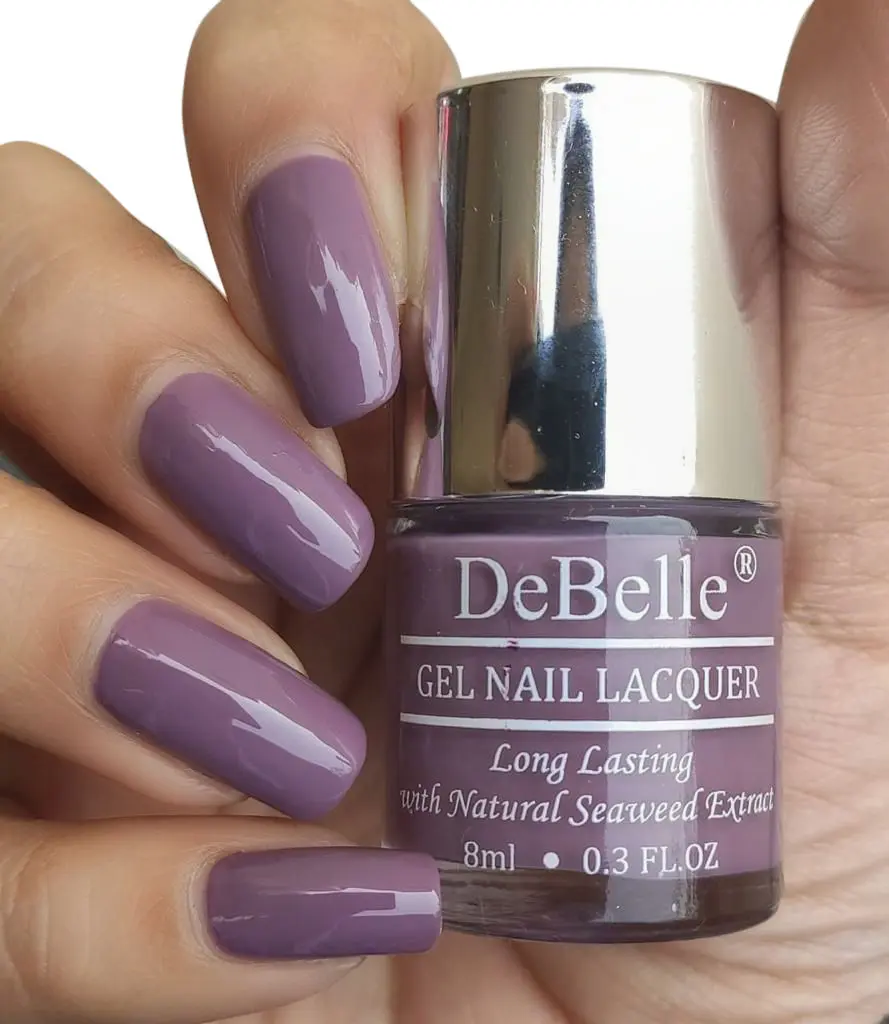 DeBelle Gel Nail Lacquer Glossy Mauve Orchid - Dark Mauve, (8 ml)