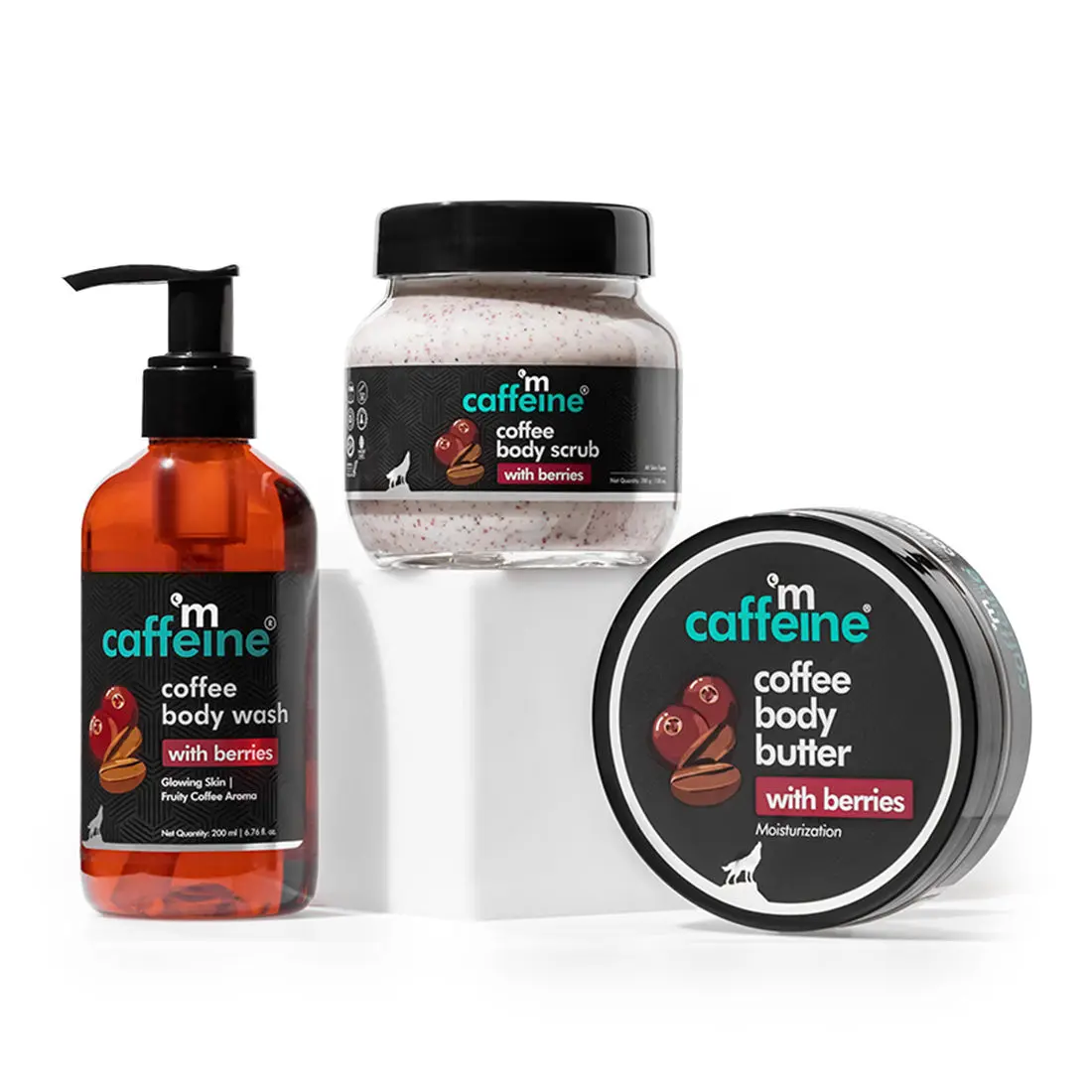 mCaffeine Deep body cleansing trio- Coffee & Berries