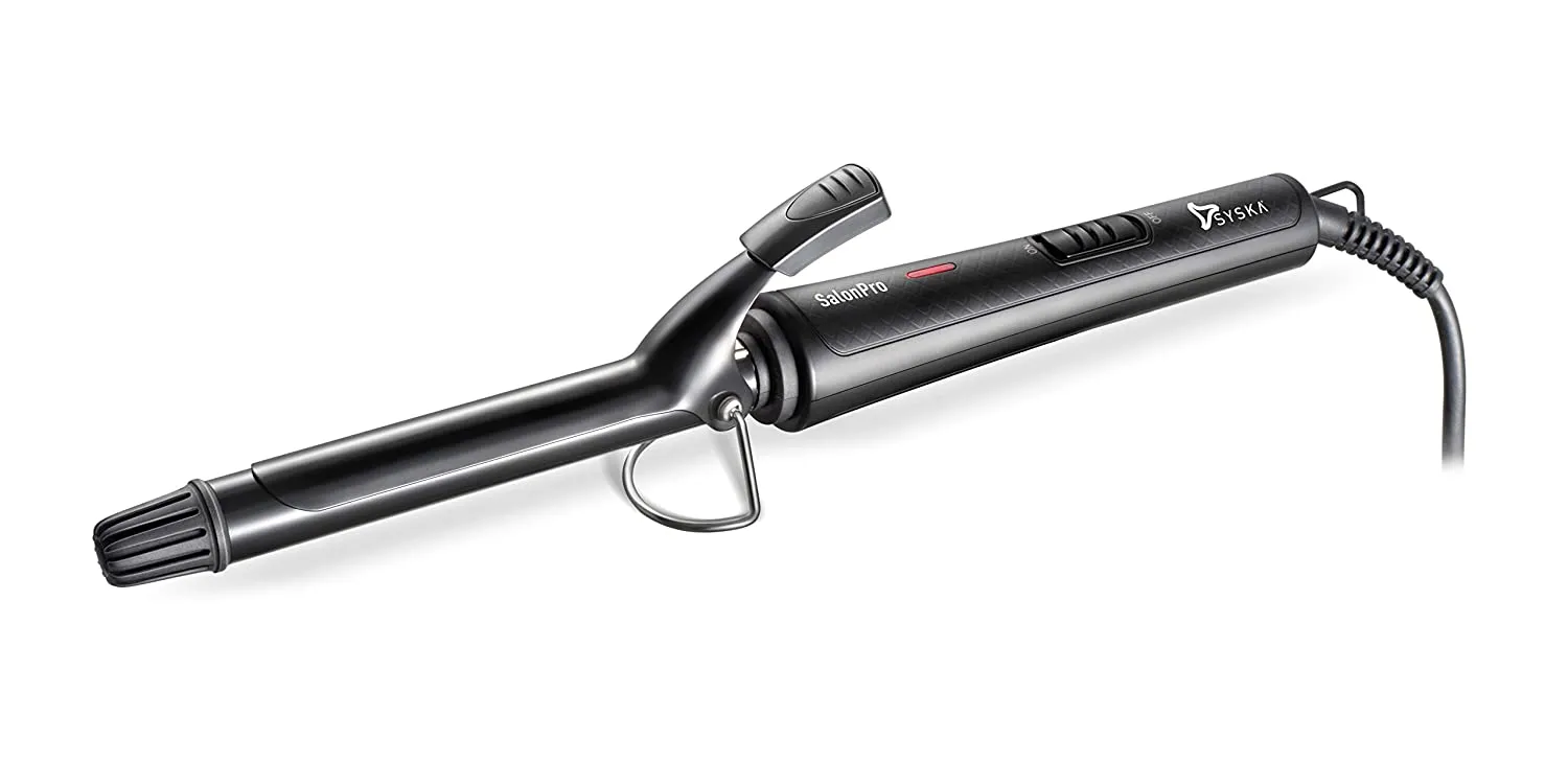 Syska HC750 SalonPro Hair Curler (Black)