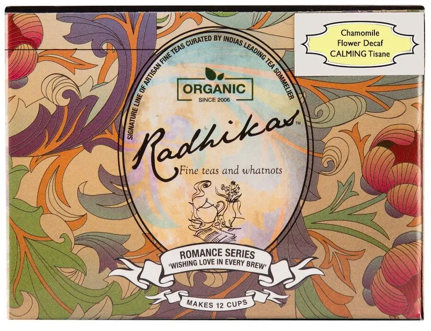 Radhikas Chamomile Flower Calming Tisane Tea