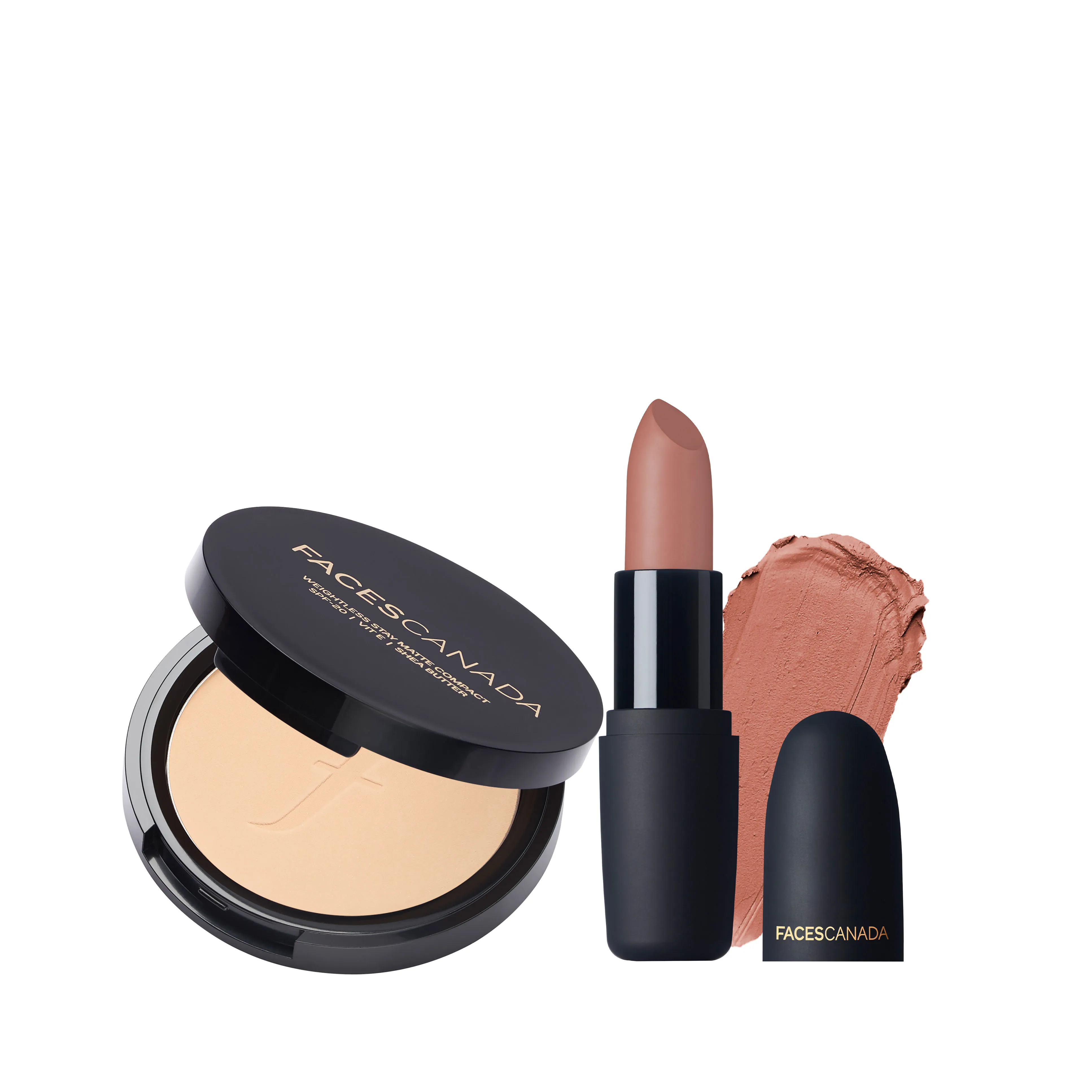 Faces Canada Weightless Compact Natural & Weightless Matte Lipstick Buff Nude