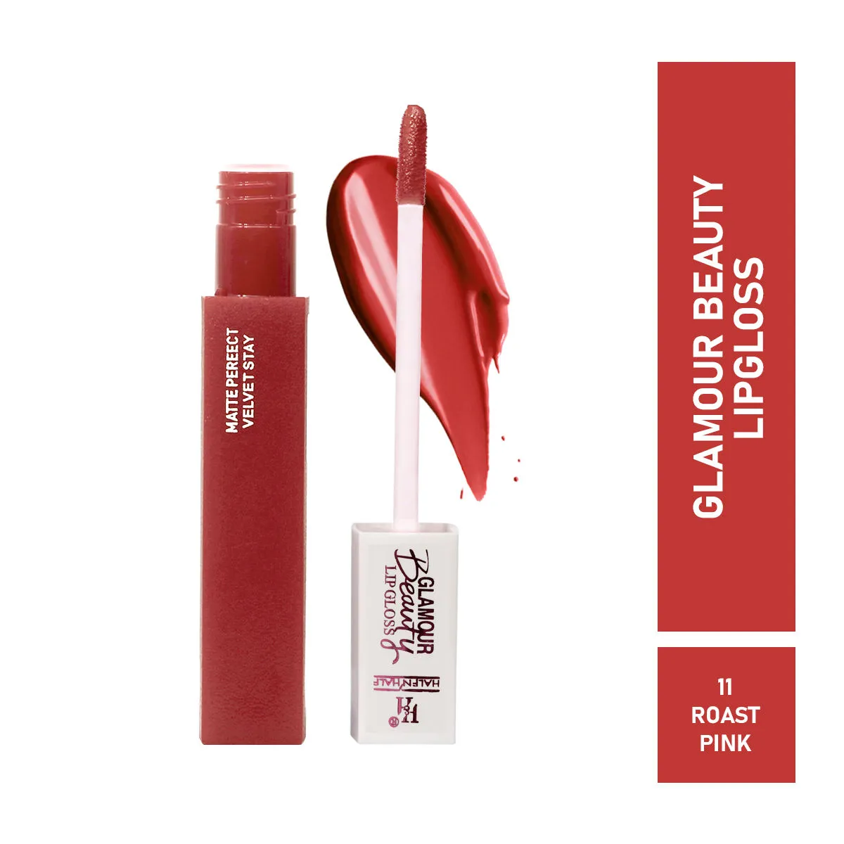 Half N Half Rich Glamour Beauty Lipgloss - Roast Pink