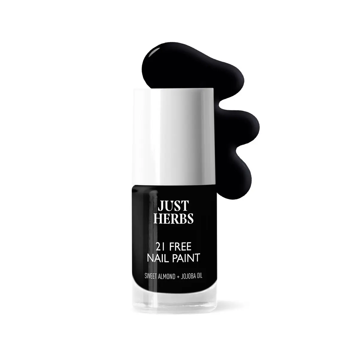 Just Herbs Nail Polish 21 Chemical Free Formula, Quick Dry, Glossy, Black Berry -6ml