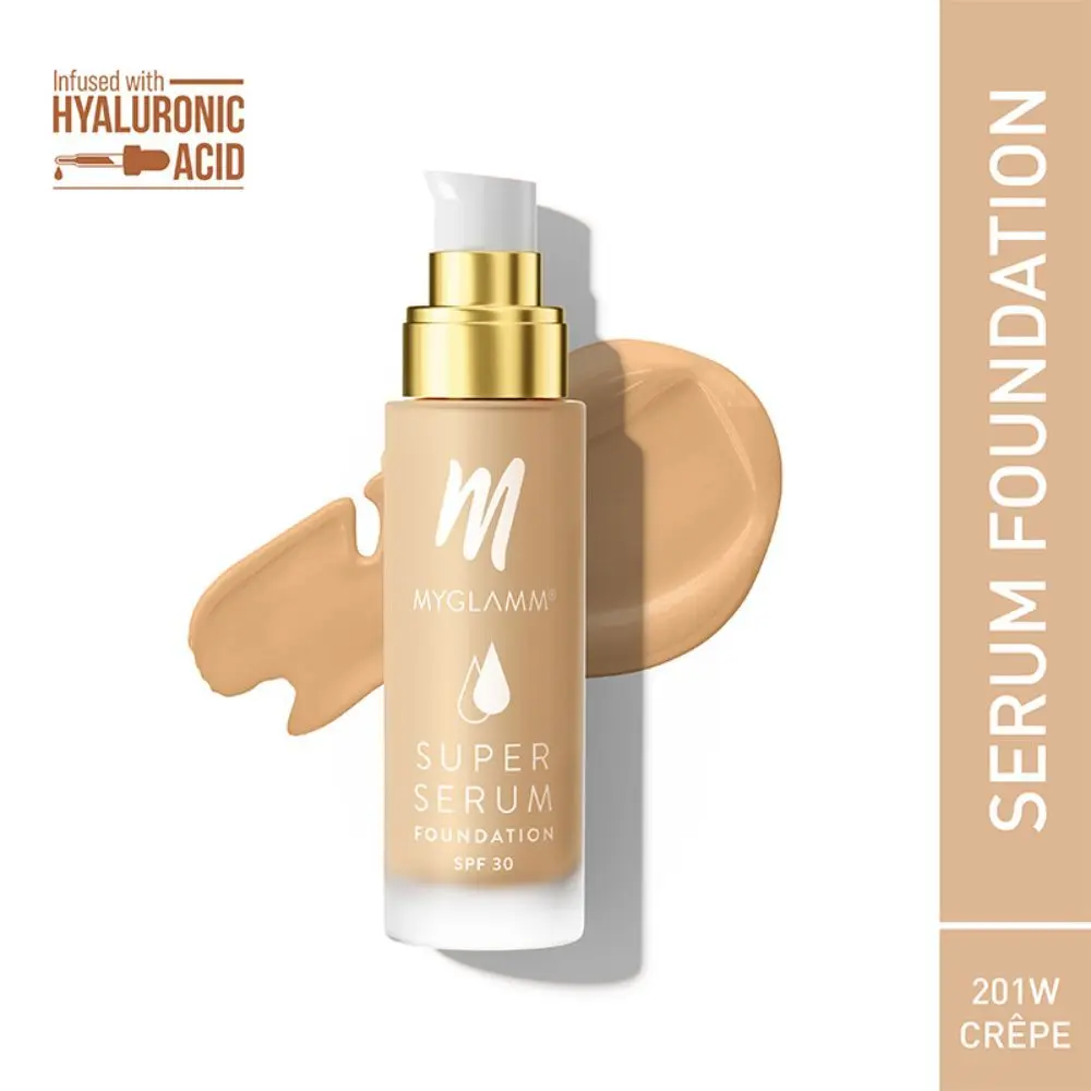 MyGlamm Super Serum Foundation-201W Crepe (33 g)