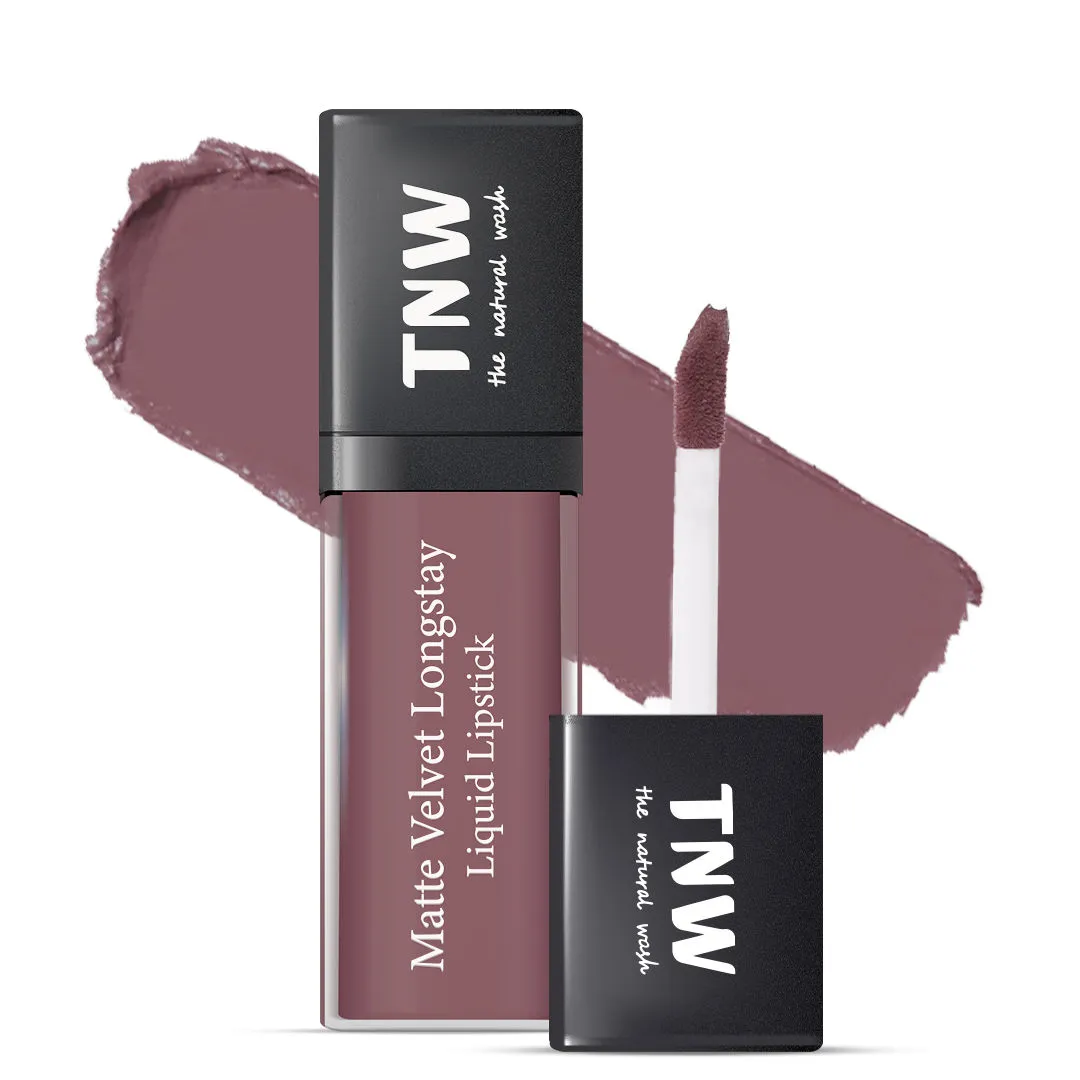 TNW The Natural Wash Matte Velvet Longstay Liquid Lipstick - Plumberry