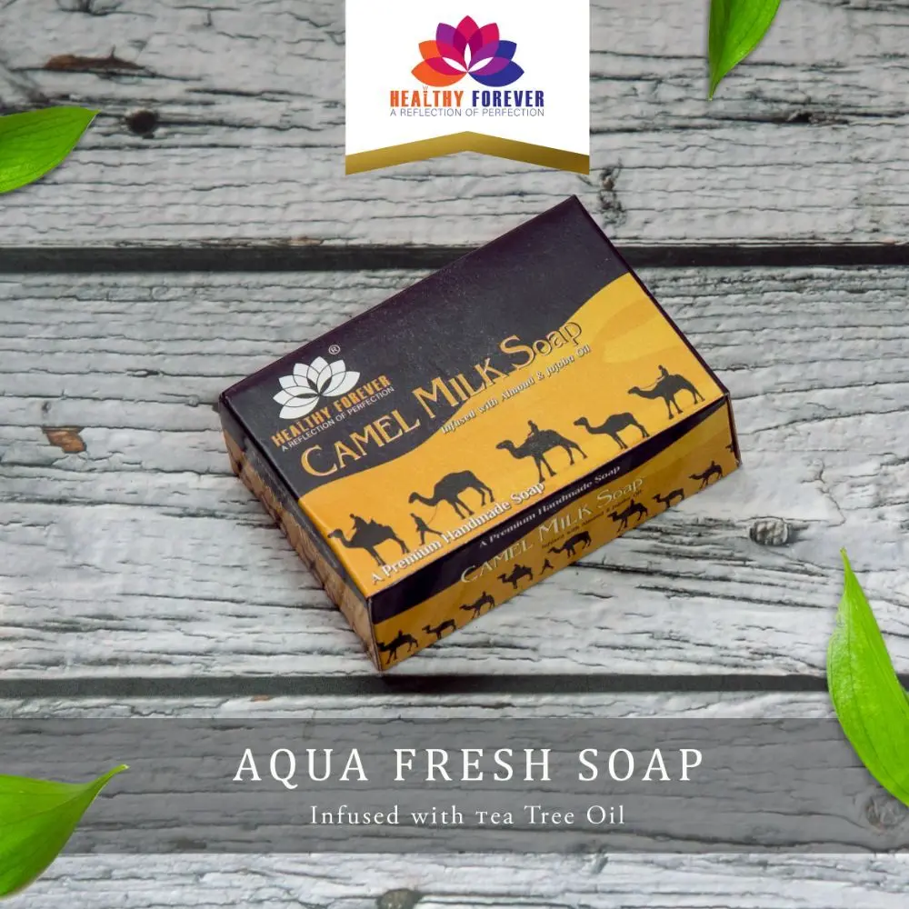 Healthy Forever Camel Milk Soap with Almond, Jojoba Essential Oil for Regenerate Skin 120 g