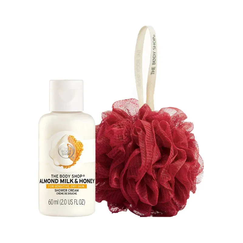 The Body Shop Milk & Honey Shower Cream Mini & Red Bath Lily