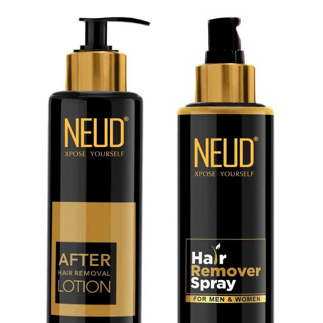 NEUD Combo Hair Remover Spray (100 ml) and After-Hair-Removal Lotion (100 gm) for Skin Care in Men & Women