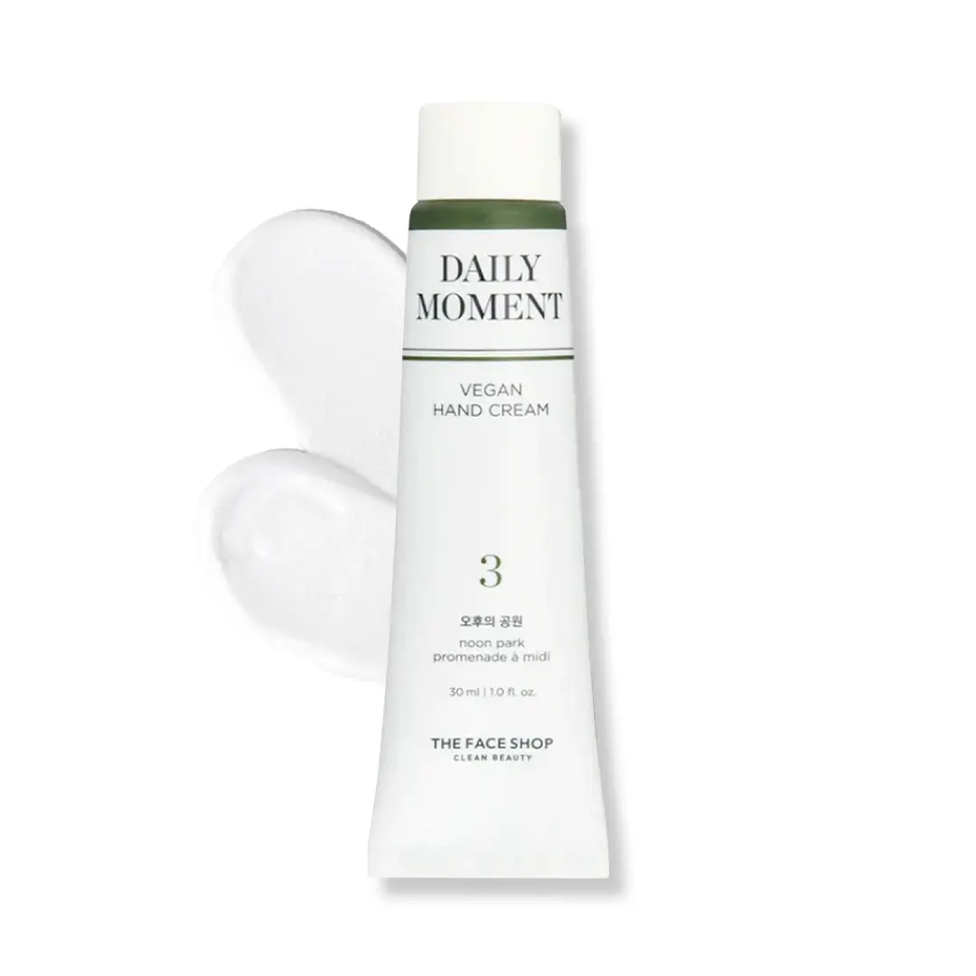 The Face Shop The Face Shop Daily Moment Vegan Hand Cream - Noon Park with Hyaluronic Acid & Shea Butter, Non-Greasy hand care cream 30 ml