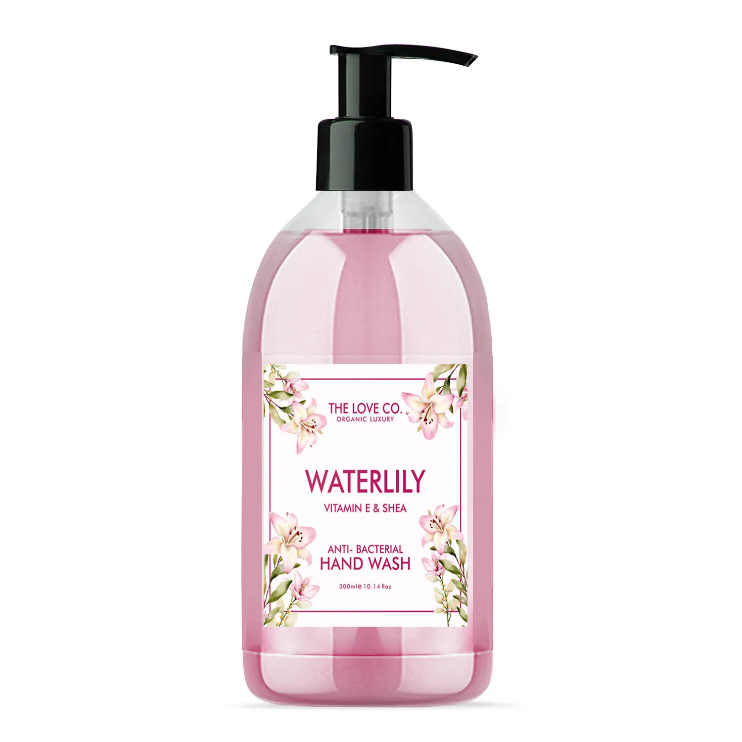 The Love Co. Liquid Hand Wash, Waterlily Hand Wash Gentle Mild Fragrance Hand Wash