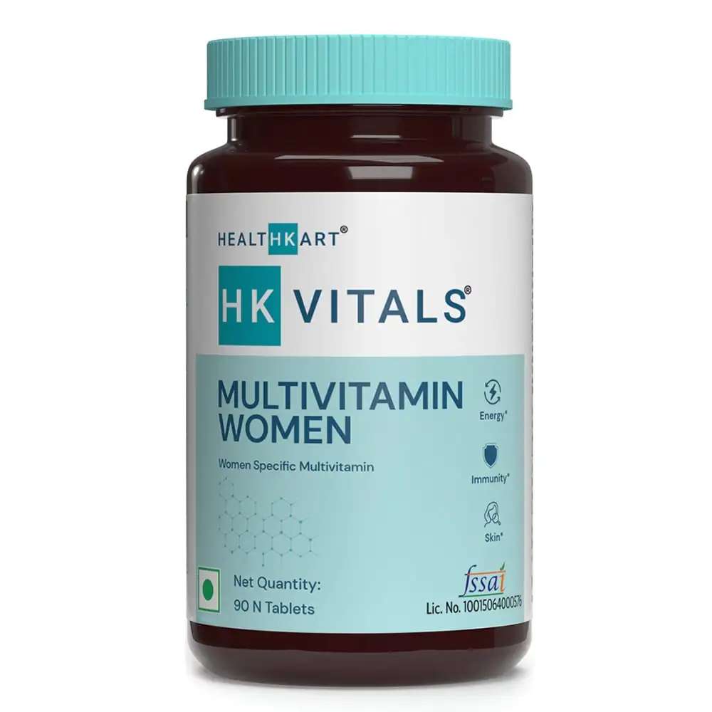 Healt HK Vitals Multivitamin Women with Ginseng, Ginkgo Biloba, Soya-Isoflavones & Lycopene,  90 tablet(s)  Unflavoured