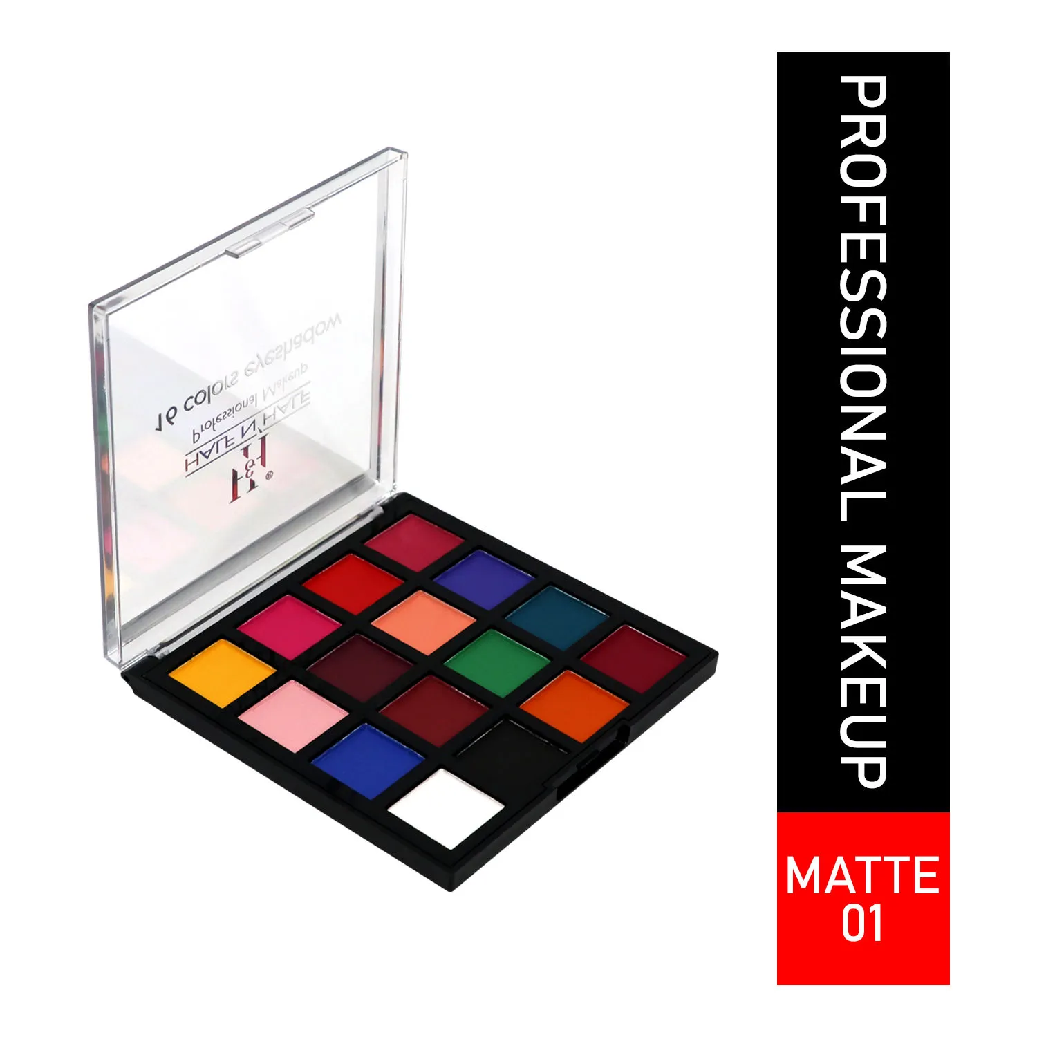 Half N Half Professional Makeup Kit 16 Colours Eyeshadow Matte Palette - Multicolour 01