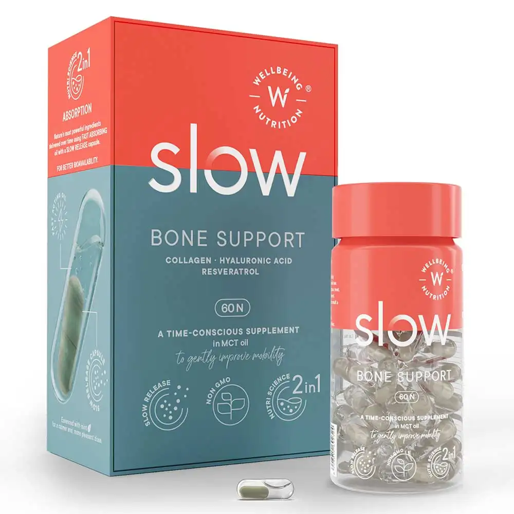 Wellbeing Nutrition Slow Bone Support,  60 capsules  Unflavoured