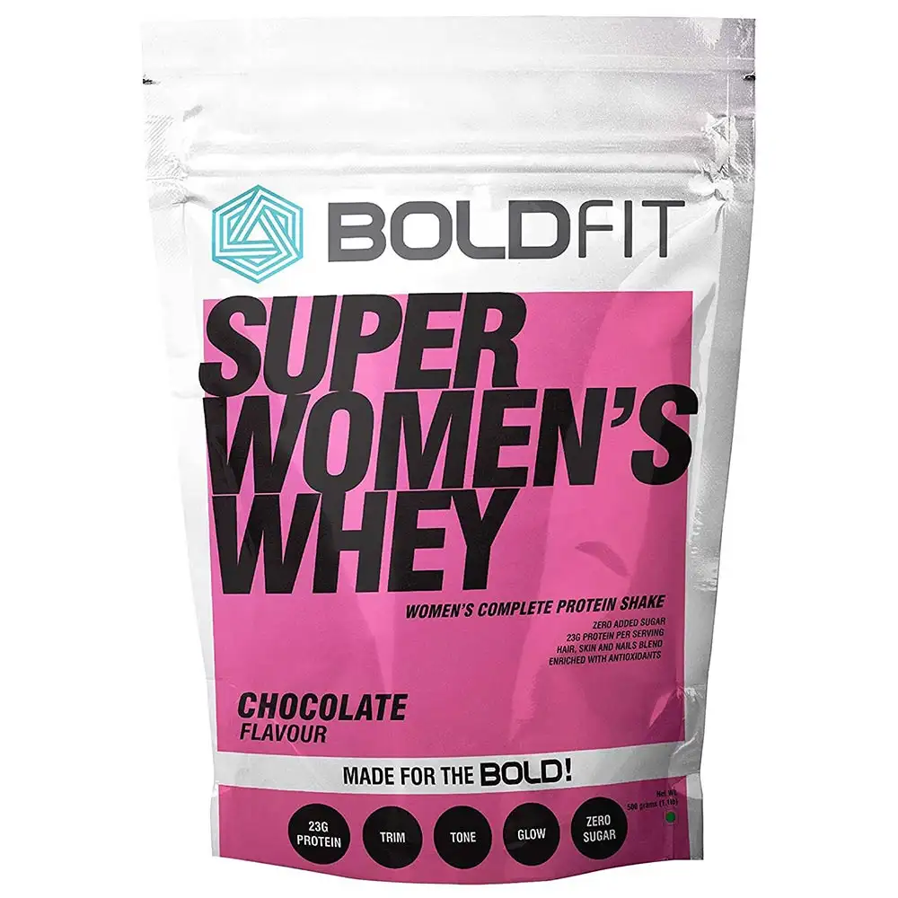 Boldfit Super Women's Whey Protein Powder,  1.1 lb  Chocolate