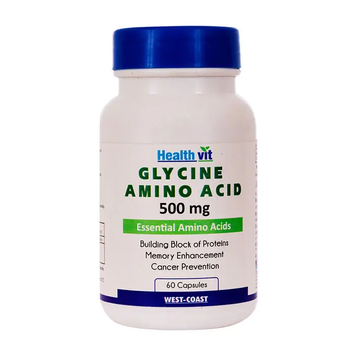 Healthvit Glycine Amino Acid 500 Mg 60 Capsules