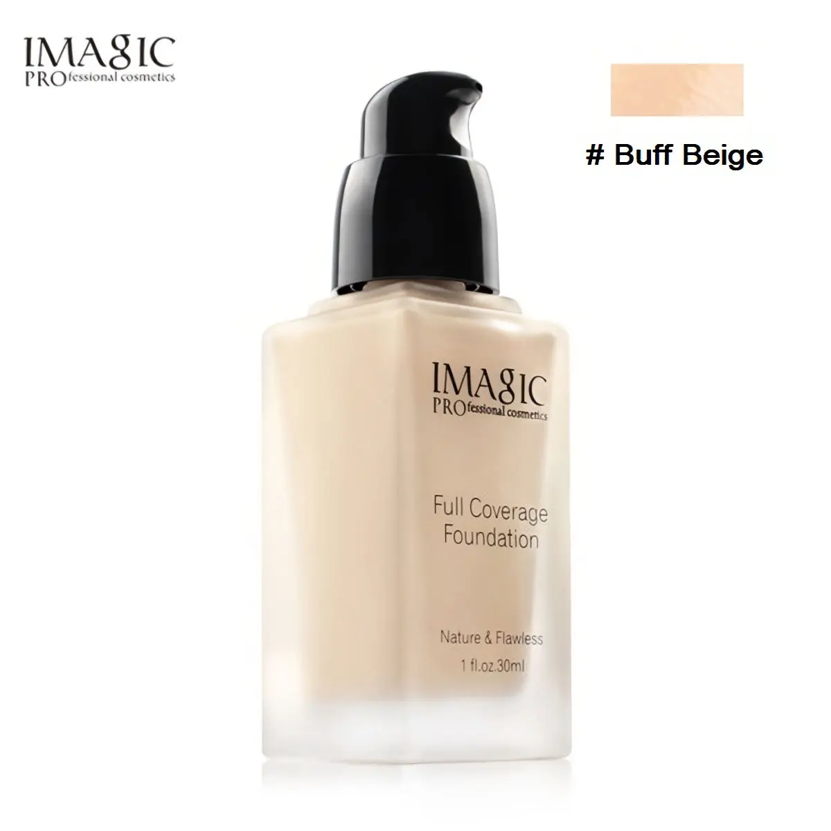 IMAGIC PROfessional Cosmetics Full Coverage Foundation - Buff Beige (30ml) FA-1213