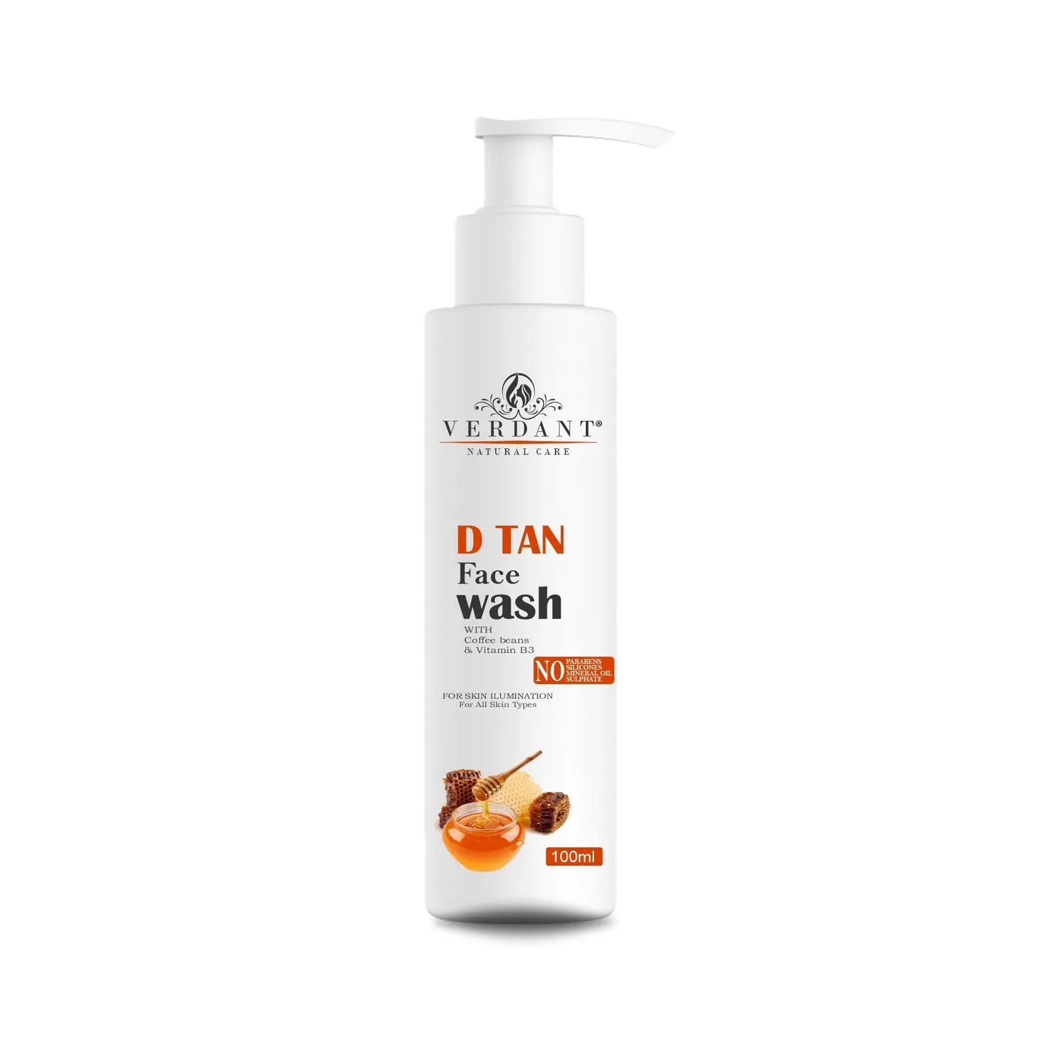 Verdant Natural Care Tan Removal & De-Tan Face Wash (100 ml)